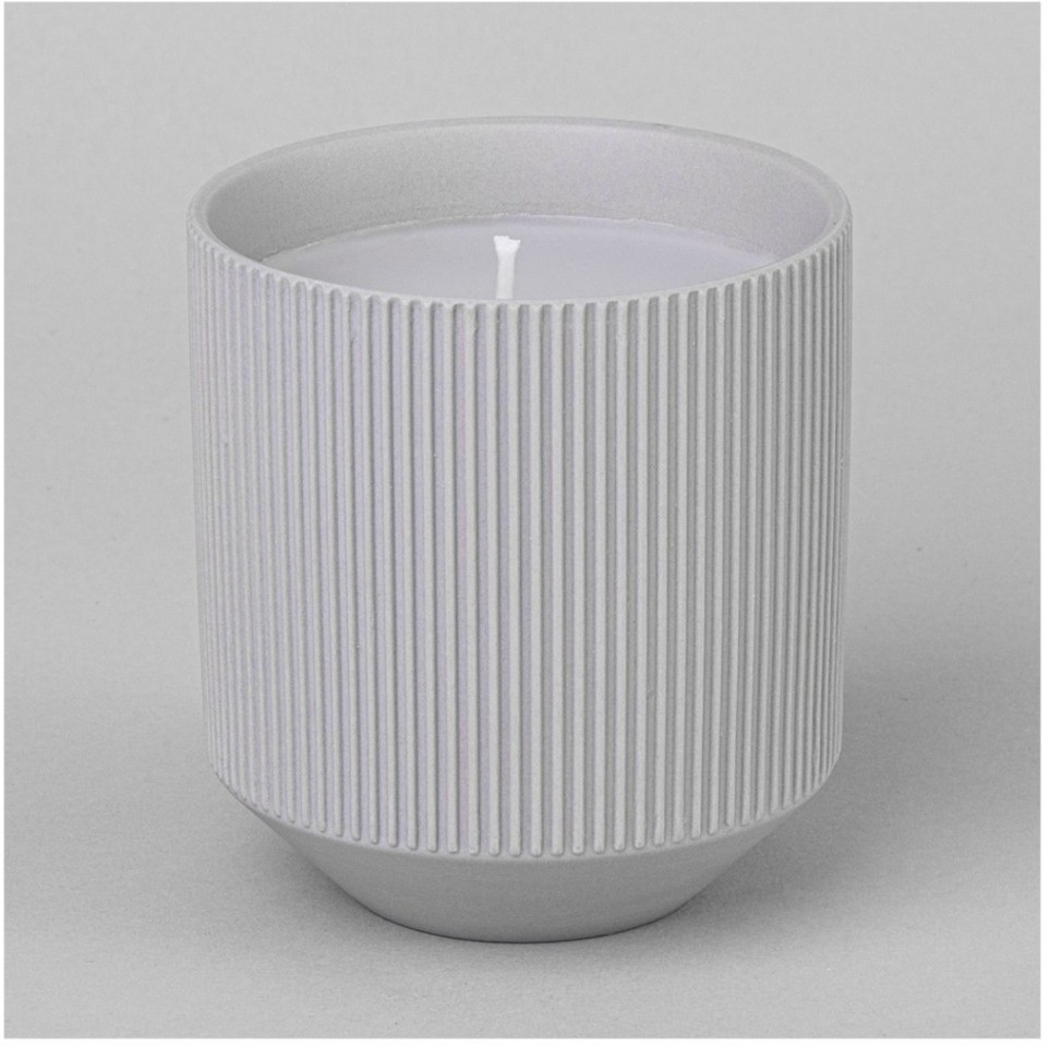 Свеча ароматическая 9*9*9,8 см цвет: серый матовый Lefard (374-163)