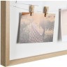 Рамка для фотографий с подсветкой everyday, 38х38 см, белая/натуральное дерево (76272)