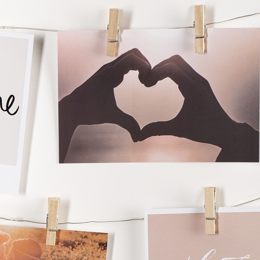 Рамка для фотографий с подсветкой everyday, 38х38 см, белая/натуральное дерево (76272)