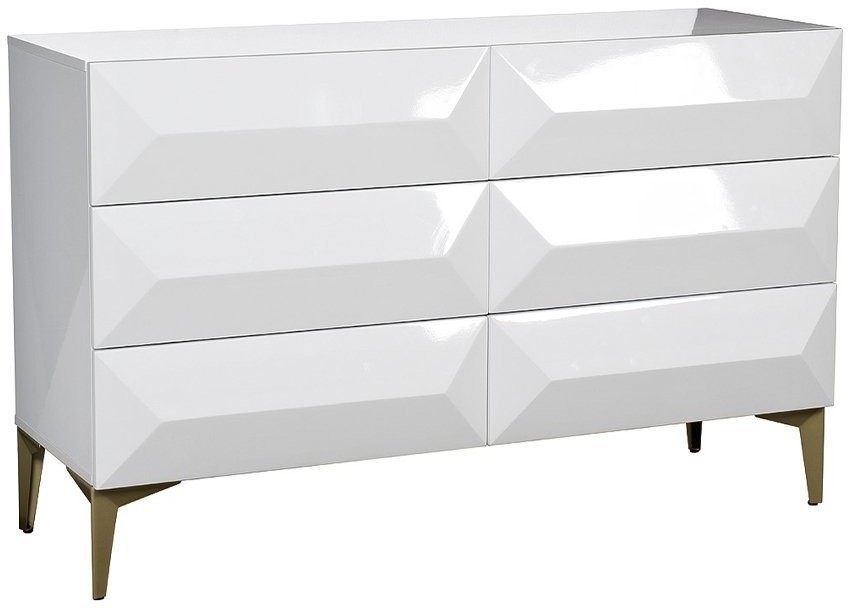 Комод белый 120*45.5*77см (TT-00006926)