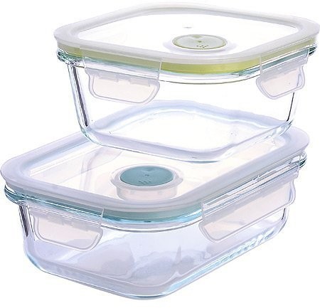 Набор жаровень LOVWISH из 2-х шт.стекло/пласMB (31200)