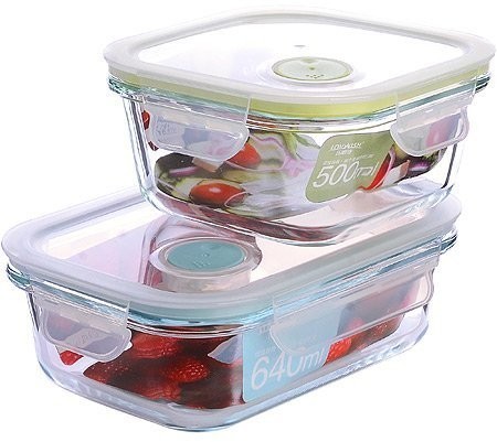 Набор жаровень LOVWISH из 2-х шт.стекло/пласMB (31200)