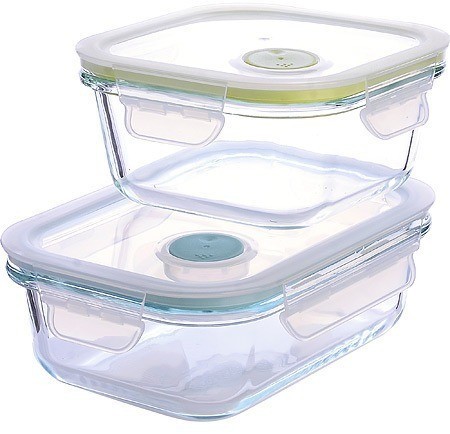 Набор жаровень LOVWISH из 2-х шт.стекло/пласMB (31200)