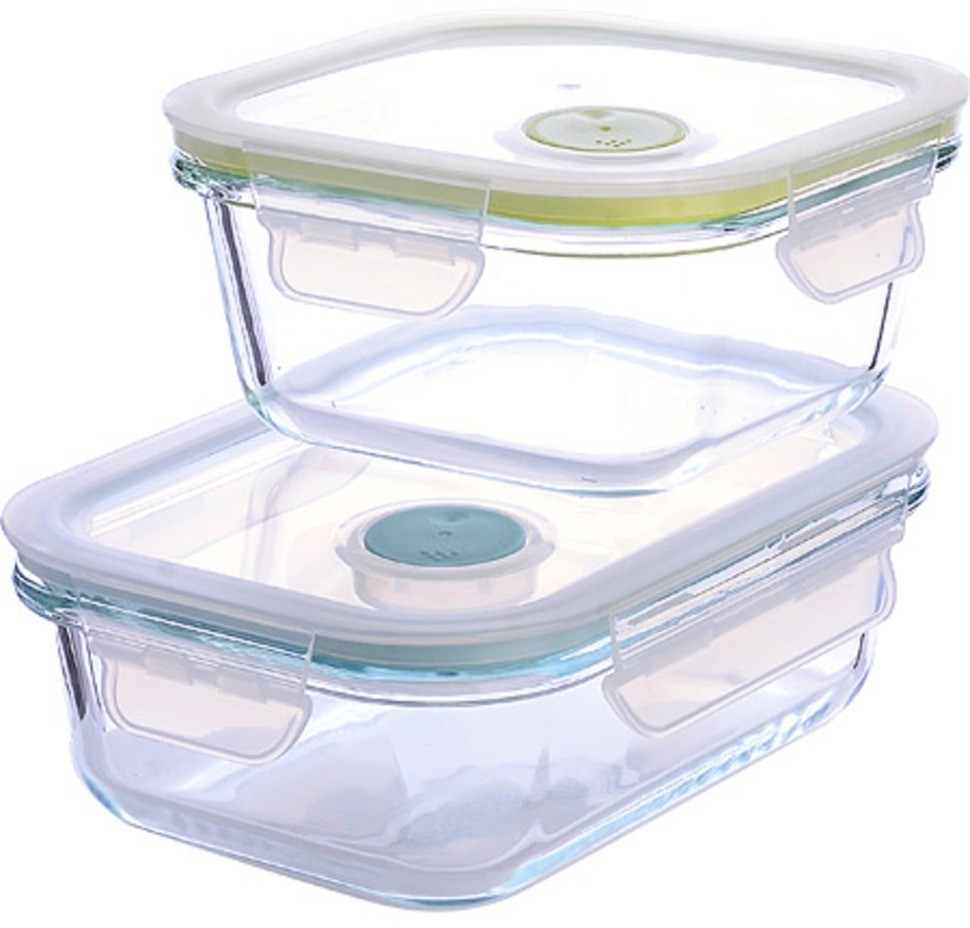 Набор жаровень LOVWISH из 2-х шт.стекло/пласMB (31200)