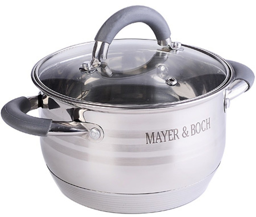 Кастрюля с крышкой 2,1 л с из нержавеющей стали MAYER BOCH (30942)
