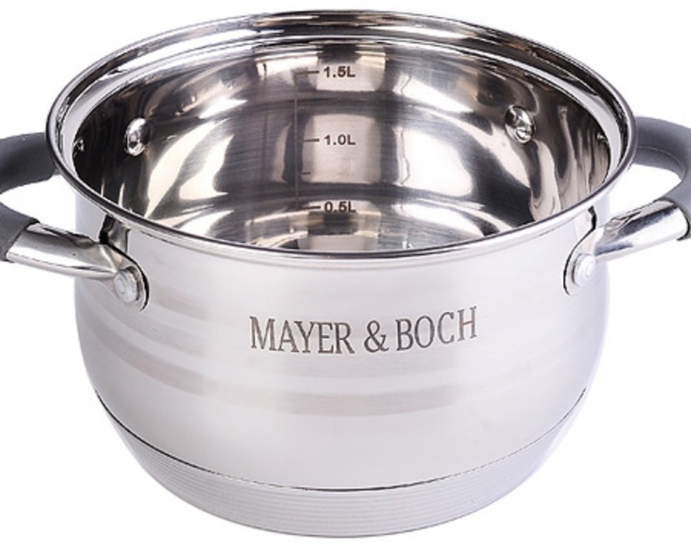 Кастрюля с крышкой 2,1 л с из нержавеющей стали MAYER BOCH (30942)