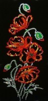 Картина Маки с кристаллами Swarovski (1204)