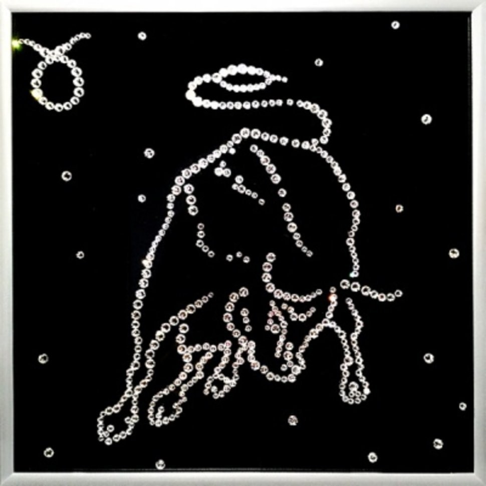 Картина Телец 25х25 см с кристаллами Swarovski (1126)