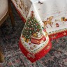 Скатерть "с новым годом" 140х300см ,красный, 100% хлопок,твил пропитка Lefard (850-763-22)