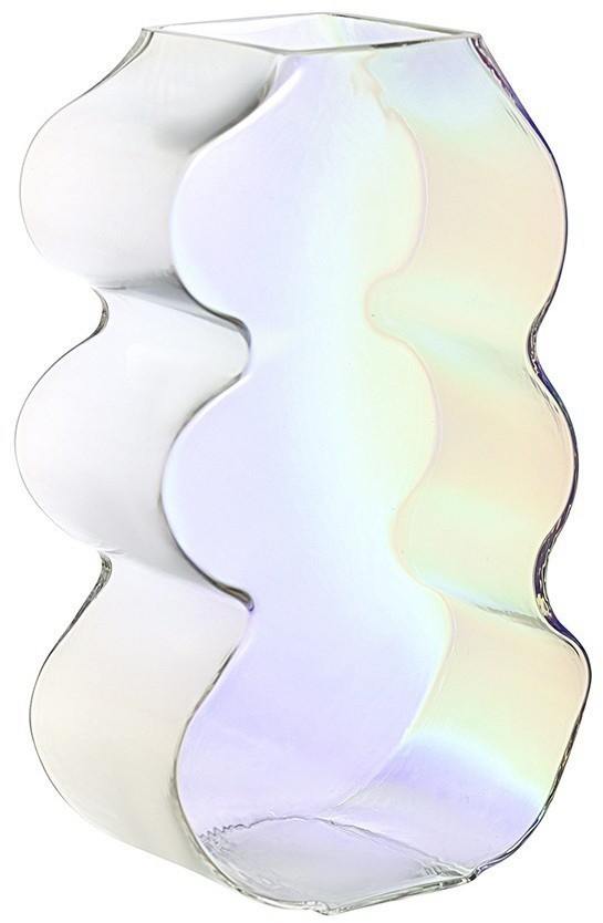 Ваза wavy, 25 см, перламутр (77524)