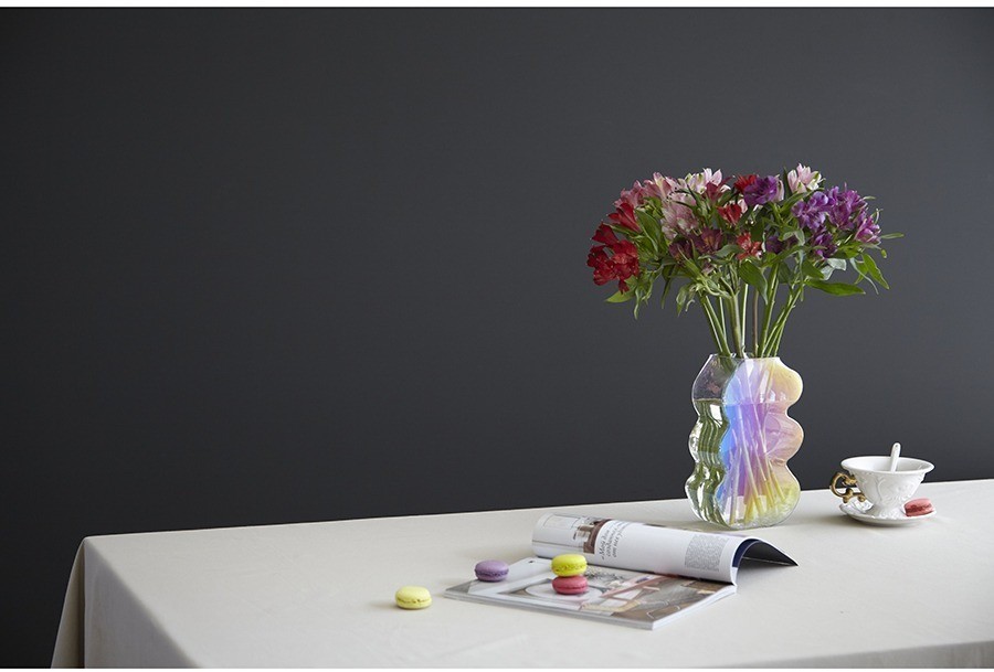 Ваза wavy, 25 см, перламутр (77524)