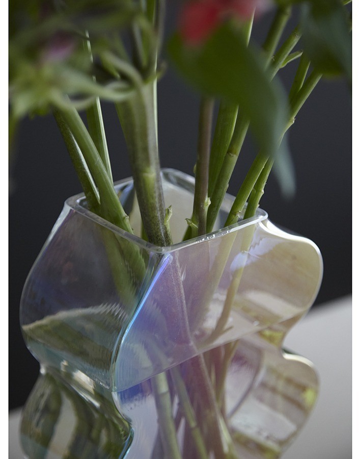 Ваза wavy, 25 см, перламутр (77524)