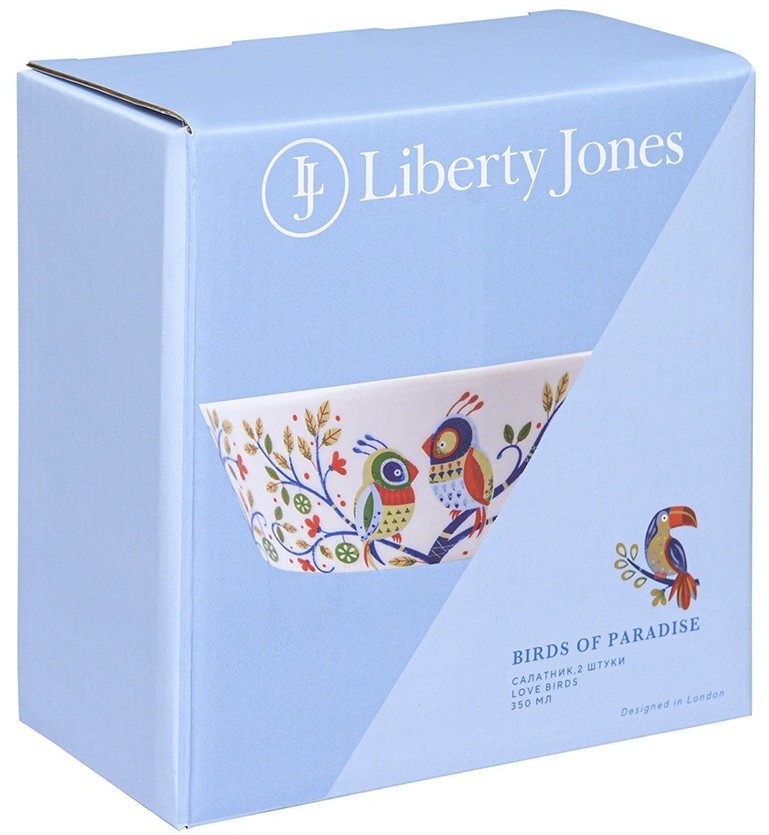 Набор салатников love birds из коллекции birds of paradise в подарочной упаковке,  350 мл, 2 шт. (76687)