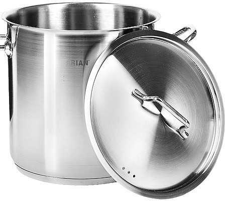 Кастрюля с крышкой 17 л из нержавеющей стали Турция ARIAN (80236)