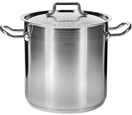 Кастрюля с крышкой 17 л из нержавеющей стали Турция ARIAN (80236)