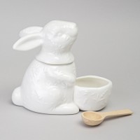 Солонка lefard &quot;flowers story&quot; в форме зайца 16*9*14 см 400 мл (474-259)