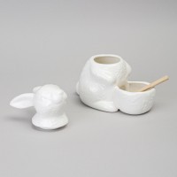 Солонка lefard &quot;flowers story&quot; в форме зайца 16*9*14 см 400 мл (474-259)