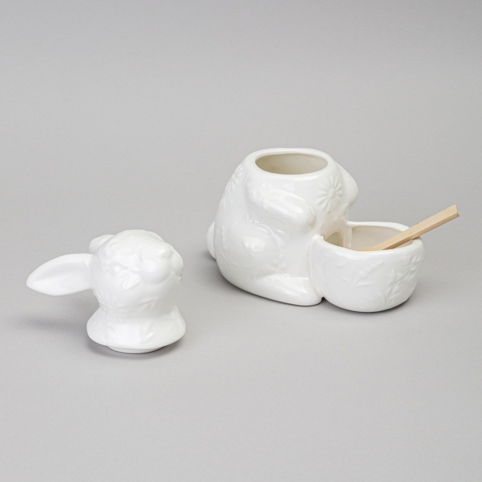 Солонка lefard "flowers story" в форме зайца 16*9*14 см 400 мл (474-259)