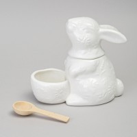 Солонка lefard &quot;flowers story&quot; в форме зайца 16*9*14 см 400 мл (474-259)