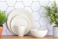 Тарелка обеденная living d 27 см кремовая (68554)