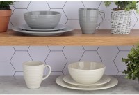 Тарелка обеденная living d 27 см кремовая (68554)