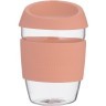 Кружка для кофе 400 мл typhoon стекло розовая (71178)