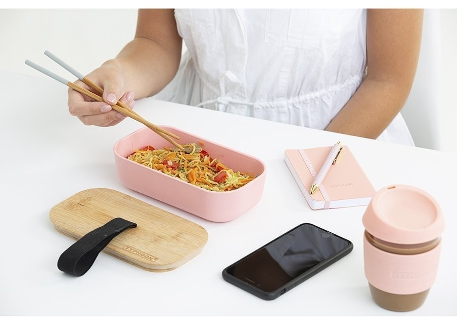 Кружка для кофе 400 мл typhoon стекло розовая (71178)