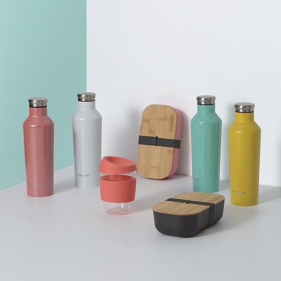 Кружка для кофе 400 мл typhoon стекло розовая (71178)