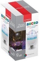 Лампа светодиодная для дома (мультиколор) Vegas Диско 3 LED, цоколь Е27, 220V 55099 (64461)