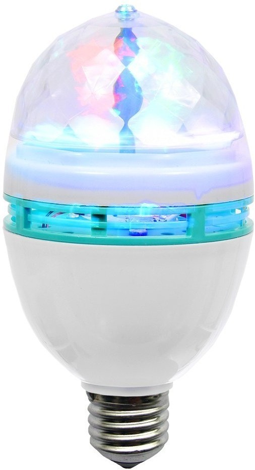 Лампа светодиодная для дома (мультиколор) Vegas Диско 3 LED, цоколь Е27, 220V 55099 (64461)
