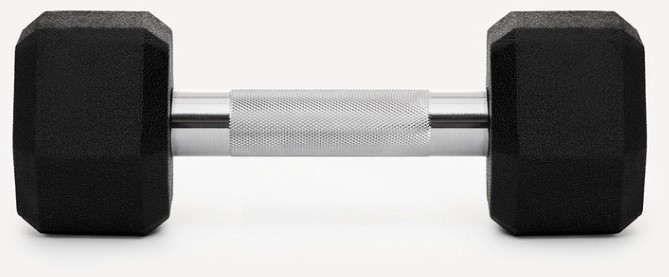 Гантель гексагональная Starfit DB-301PRO 5 кг, обрезиненная, черный (2115109)