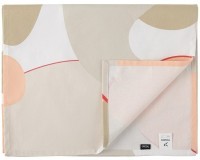 Дорожка на стол из хлопка бежевого цвета с авторским принтом из коллекции freak fruit, 45х150 см (69711)