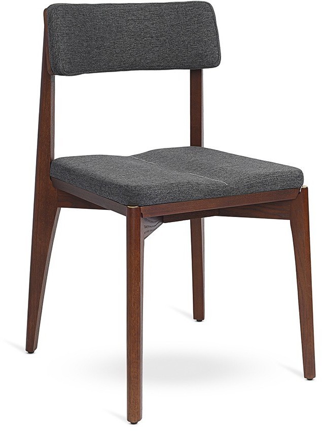 Стул aska, рогожка, орех/мокрый асфальт (77795)