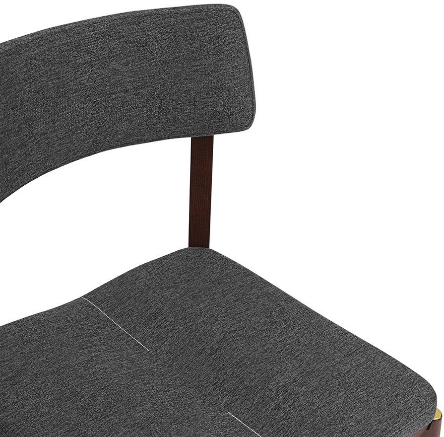 Стул aska, рогожка, орех/мокрый асфальт (77795)