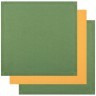 Набор салфеток из 3х шт 40х40, "грин",х/б 100%,зелёный/горчичный SANTALINO (850-603-85)