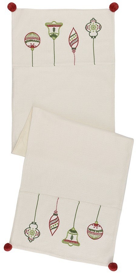 Дорожка с вышивкой christmas decorations из коллекции new year essential, 45х150 см (75349)