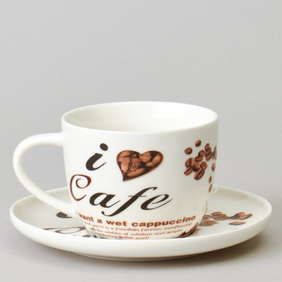 Чайный набор lefard "coffee mania" на 2 пер. 4 пр. 250 мл (165-568)