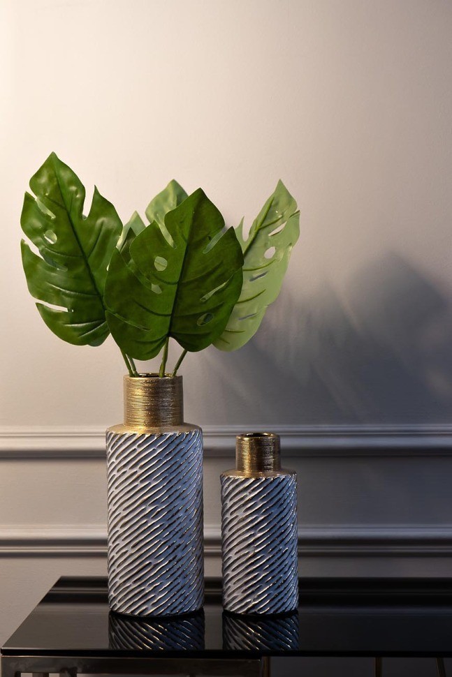 Ваза золотистая 9*9*22см (TT-00002829)