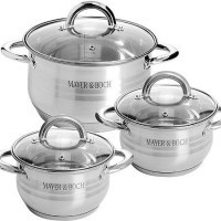 Набор посуды 6пр 2,1+2,1+3,9л с/кр Mayer&amp;Boch (25668)