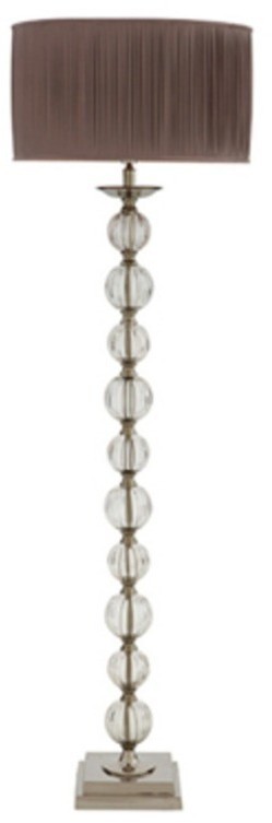 Торшер Валенсия 107150, металл, стекло, grey, ROOMERS FURNITURE