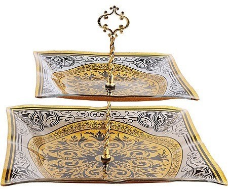 Этажерка 2 уровня, квадрат (7020-305)