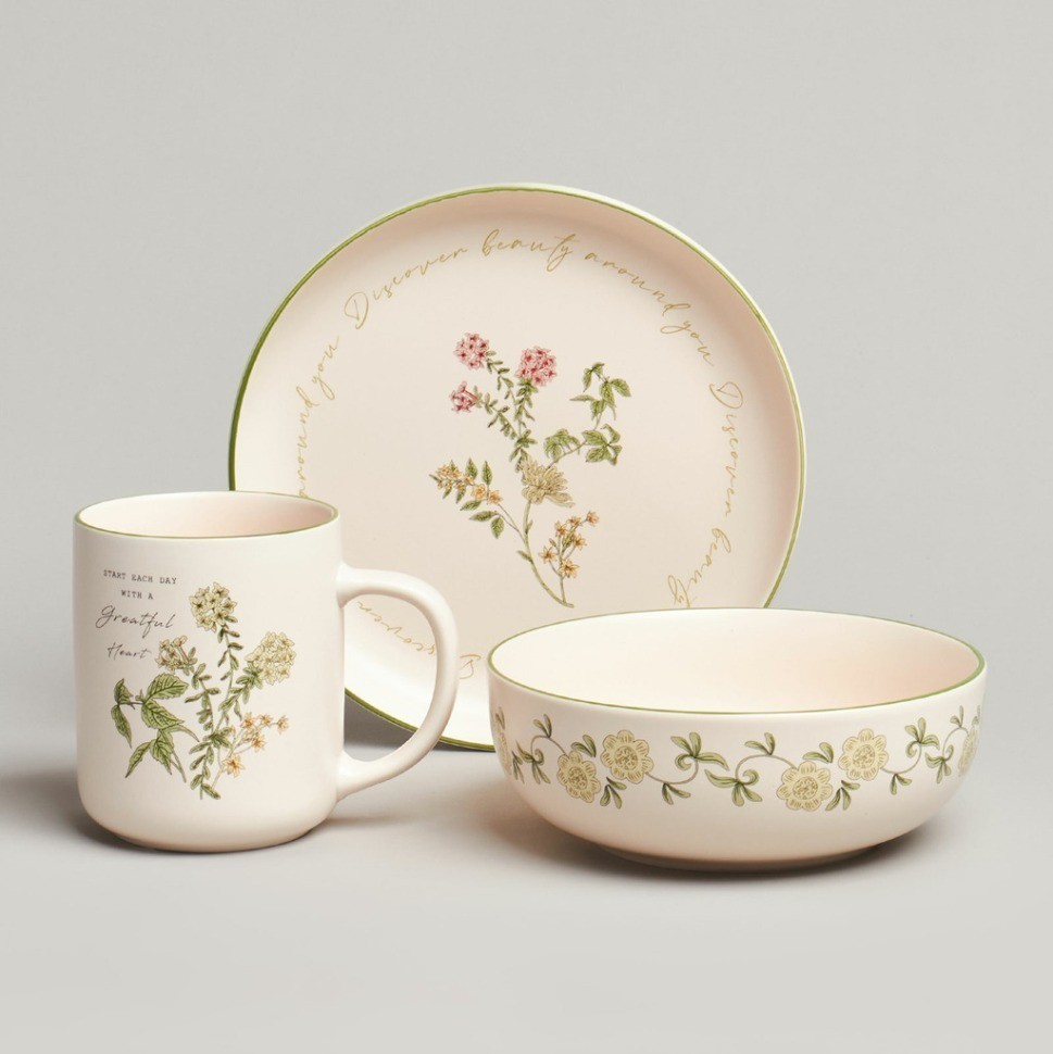 Набор посуды lefard "spring flowers" 3 предмета (260-1033)