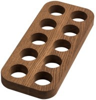 Подставка для 10 яиц деревянная, дуб ДРВ-35/1