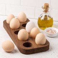 Подставка для 10 яиц деревянная, дуб ДРВ-35/1