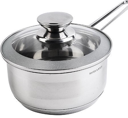 Ковш кухонный с крышкой 1,5 л из нержавеющей стали MAYER BOCH (30969)