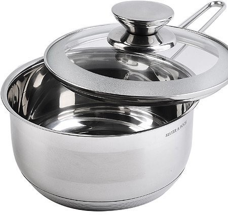 Ковш кухонный с крышкой 1,5 л из нержавеющей стали MAYER BOCH (30969)