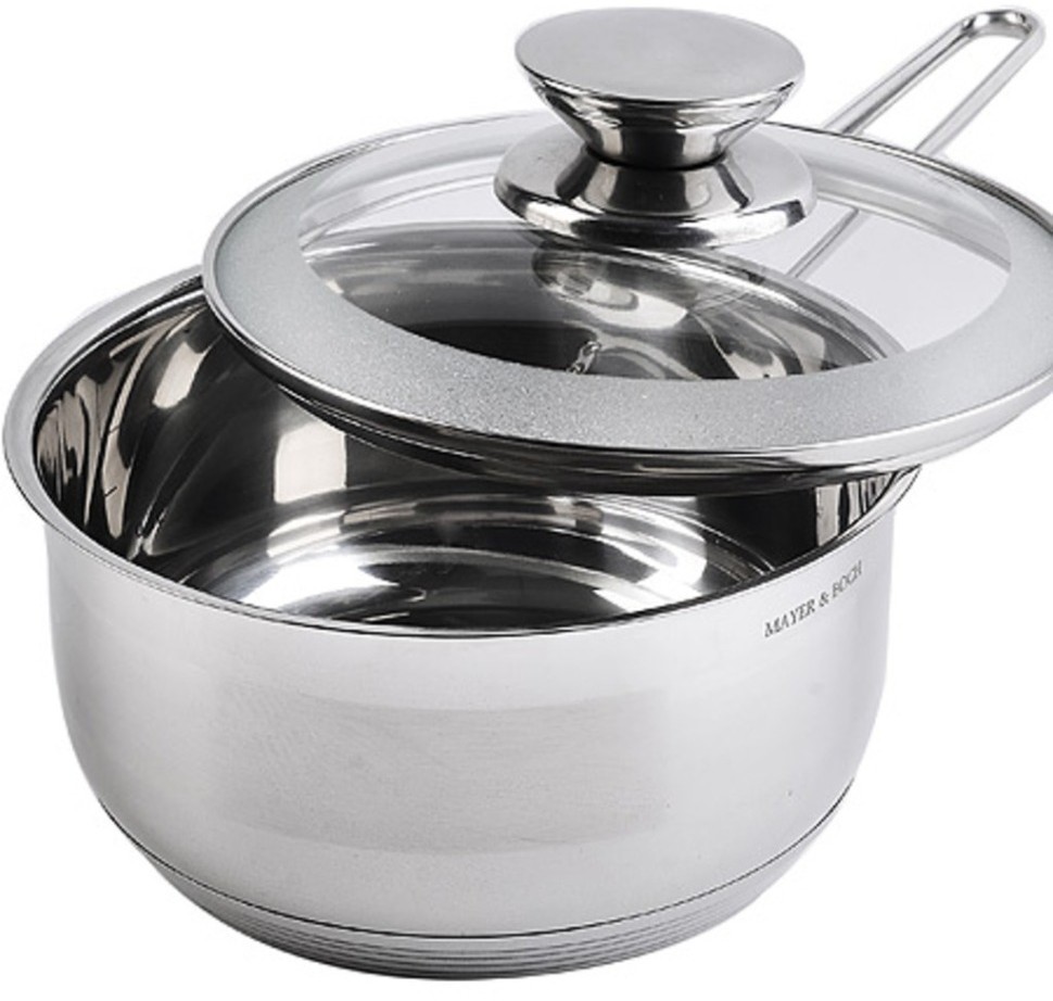 Ковш кухонный с крышкой 1,5 л из нержавеющей стали MAYER BOCH (30969)