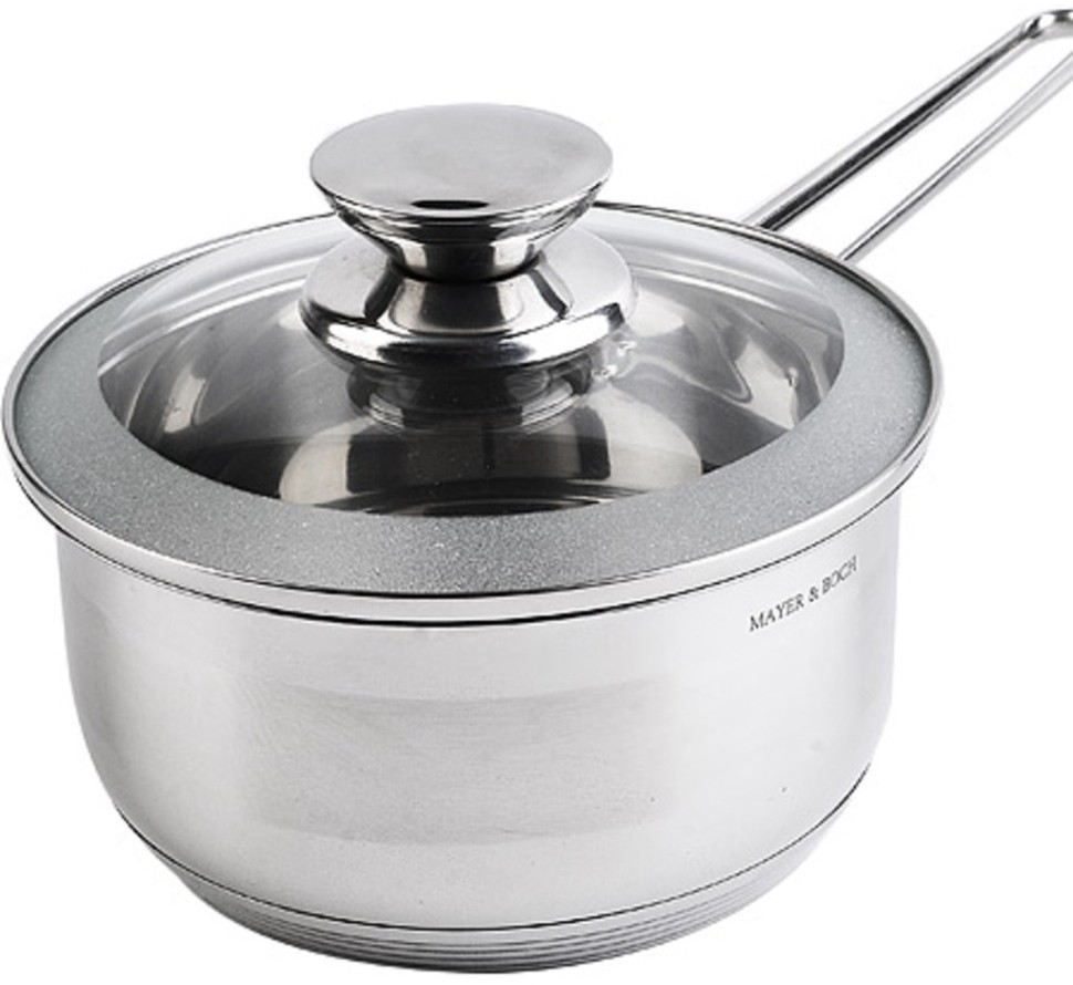 Ковш кухонный с крышкой 1,5 л из нержавеющей стали MAYER BOCH (30969)
