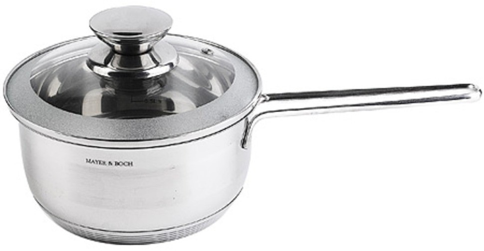 Ковш кухонный с крышкой 1,5 л из нержавеющей стали MAYER BOCH (30969)