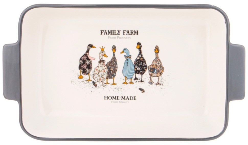 Блюдо для запекания agness "family farm" прямоуг3,6 л 39*22,5*7,5 см (536-277)